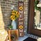 Greentek; 47.2" Home Sweet Home Porch Sign - Vertical Farmhouse Wooden Welcome Sign with Sunflower Design - Tall Standing or Hanging Front Door Decor for Indoor/Outdoor Patio, Garden, and Entryway; Category:Porch Signs; Image:6